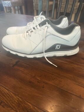 FootJoy Men’s White and Black Athletic Golf Shoes